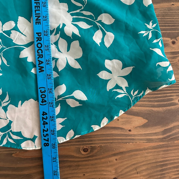 Women's Torrid Sophie Floral Camisole Plus Size 2X Teal boho feminine - Flaw - Picture 10 of 10